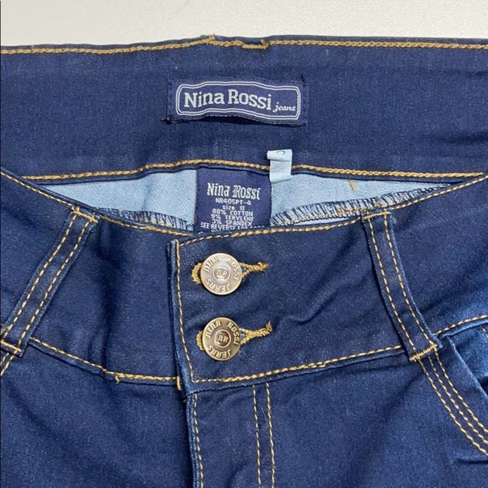 NINA ROSSI Juniors 11 Skinny Blue Jeans